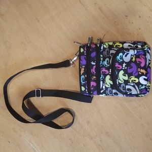 Disney Black Crossbody Bag with Durable Fabric